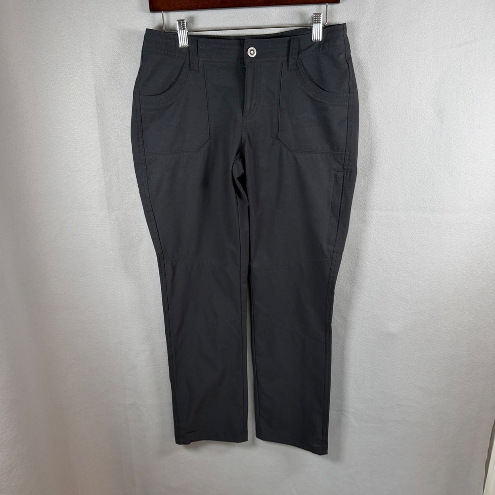 KUHL Splash Pants Womens 8 Short Black Straight Leg Hiking Outdoor Cargo